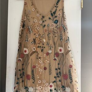 Womens|sheer dress|floral|sleeveless|flowy|lined dress#sheer|pockets#boho#beach